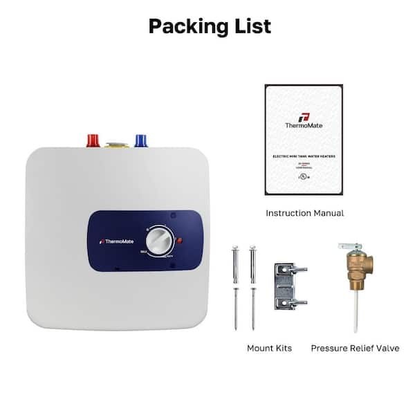 ThermoMate ES400 4.0 Gal Mini Tank Point-of-Use Electric Water Heater 120V White