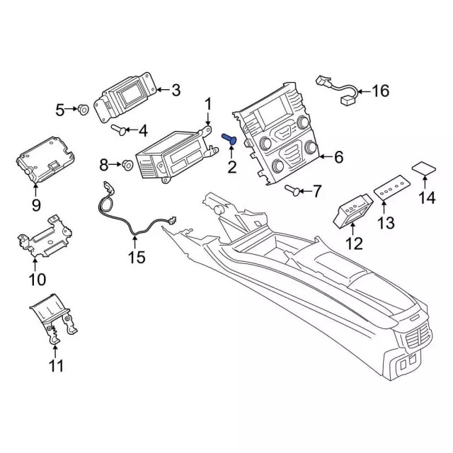 Genuine Ford Power Window Control Module Screw W705314-S424