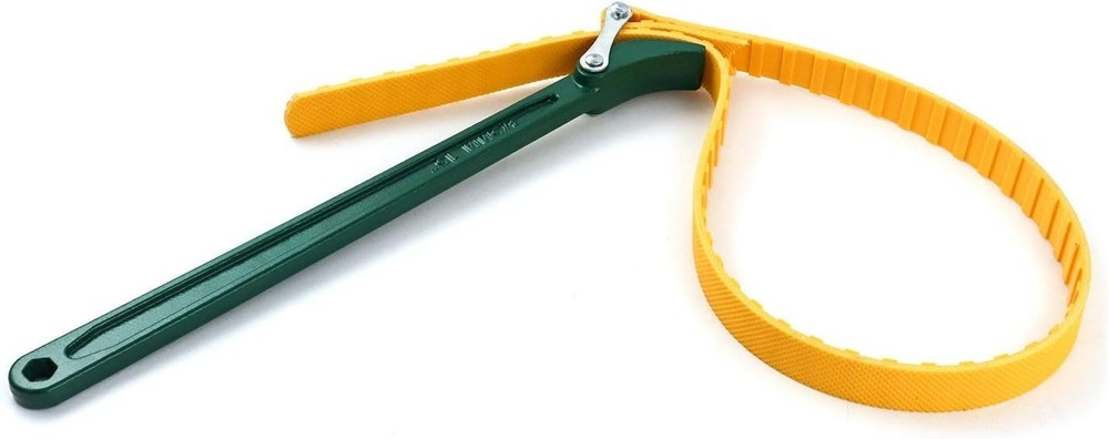 15-Inch Adjustable Belt Strap Wrench, Multi-Purpose Oil Filter Tool