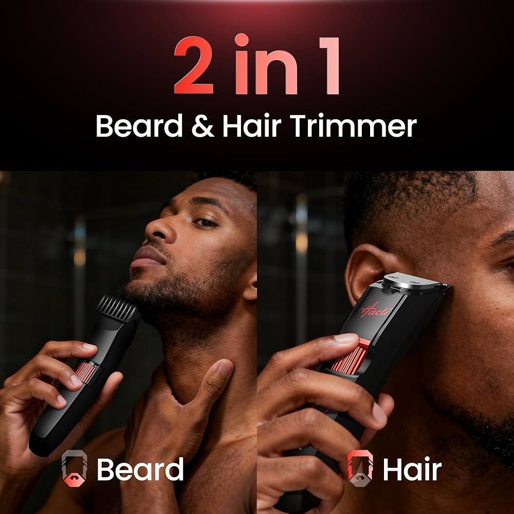 Hacli Men's Beard Trimmer with Precision Dial