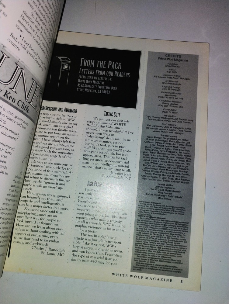 White Wolf Magazine Issue #45 Shadowrun