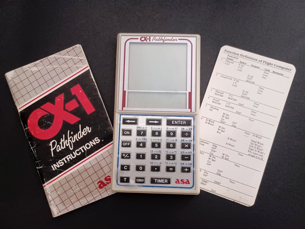ASA CX-1 Pathfinder Electronic Flight Computer Calculator TESTED Working VTG