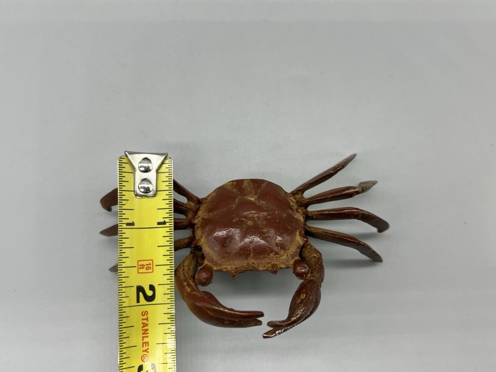 Brown Painted Iron 4” Wide Crab