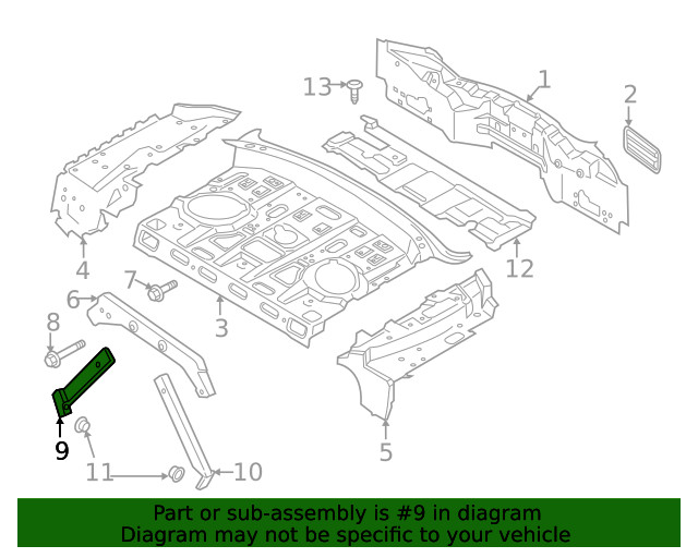 Genuine Ford Side Bracket DP5Z-5440264-A