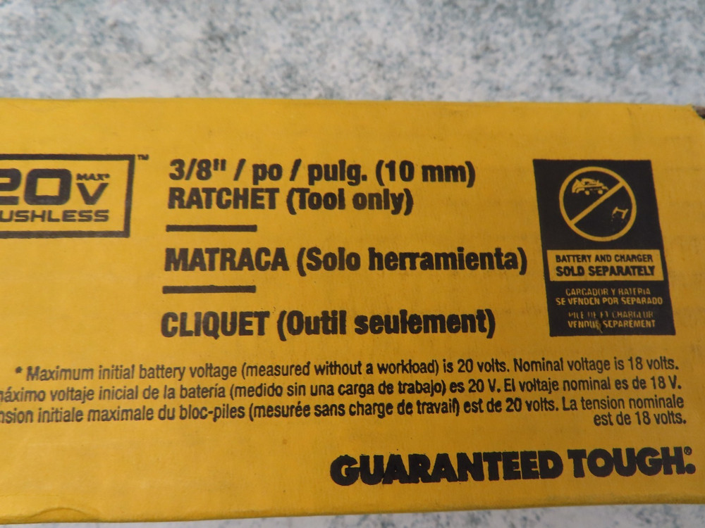 DEWALT ATOMIC COMPACT SERIES 20V MAX Brushless 3/8'' Ratchet DCF513B (Tool Only)