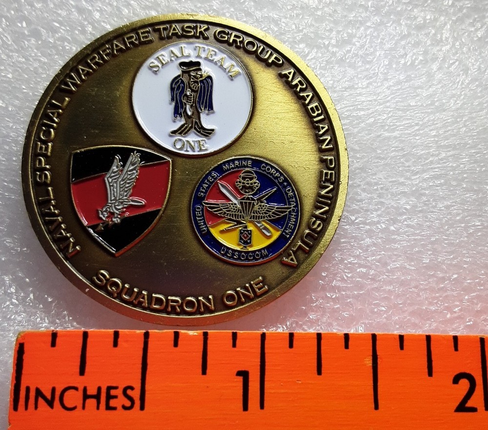  Naval Special Warfare Task Group Arabian Peninsula Squadron 1 challenge coin