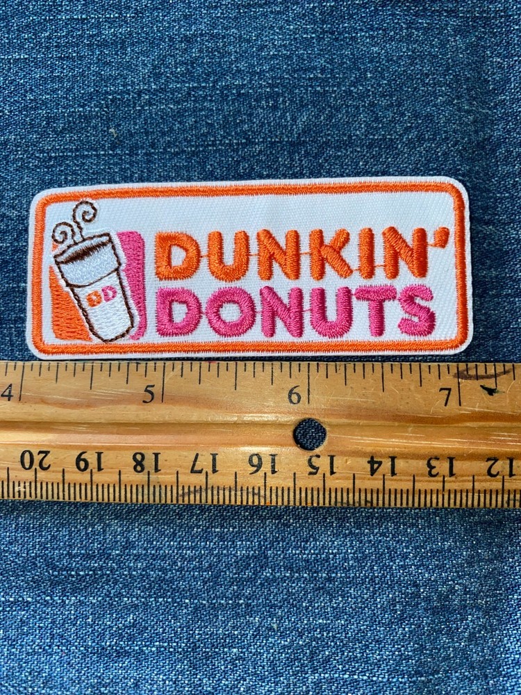 DUNKIN DONUTS Embroidered PATCH Iron On NEW