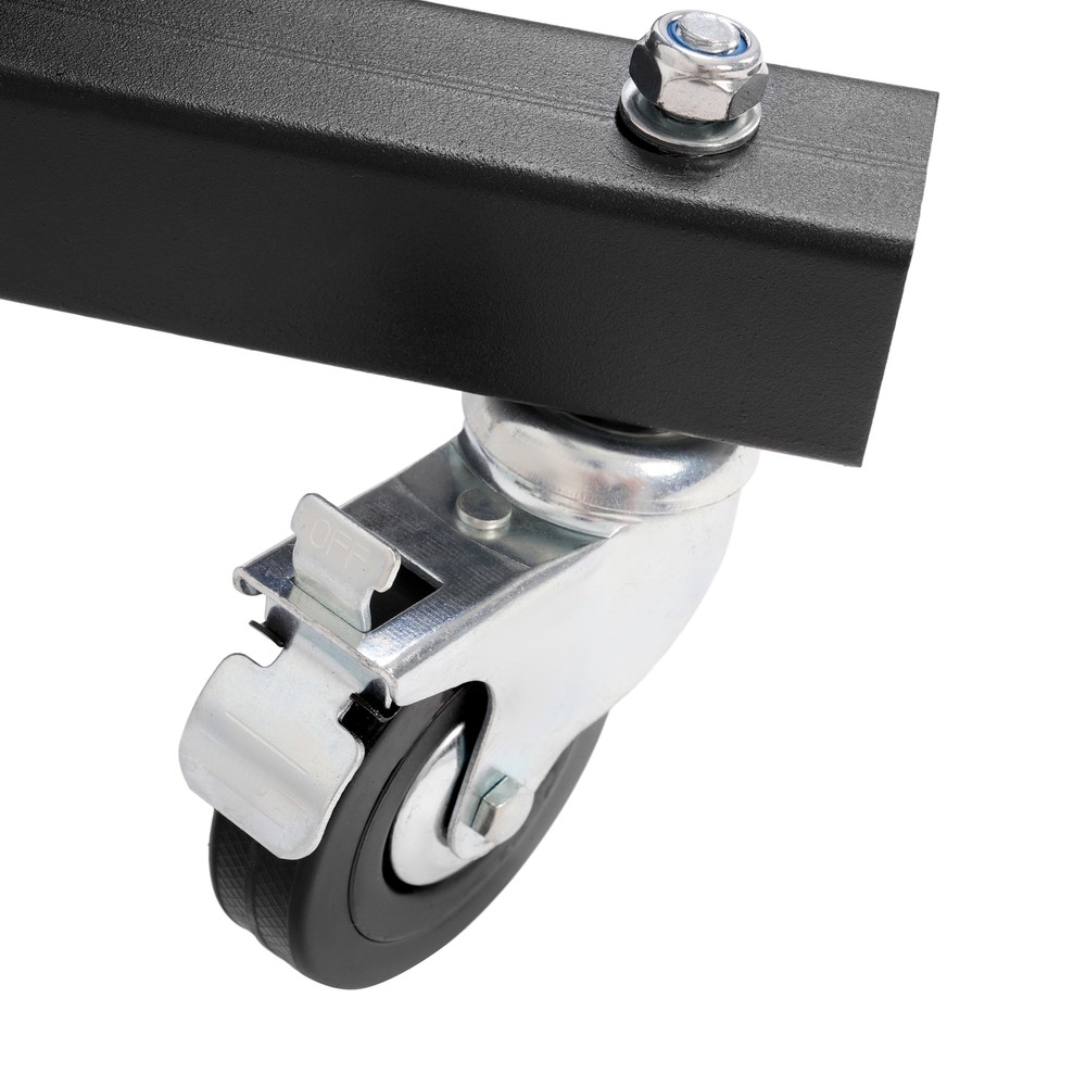 Foldable Topside Creeper Adjustable 48" - 66" Movable Ladder W/ 4 Wheels