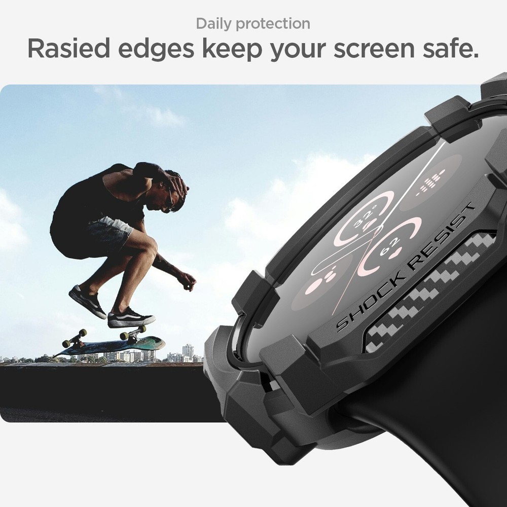 For Pixel Watch 3 (41mm) | Spigen Rugged Armor Watch Case