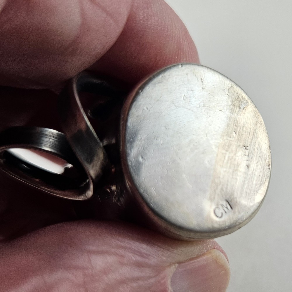Silver Pill Box Container Artisan CM 34.6g [8862]