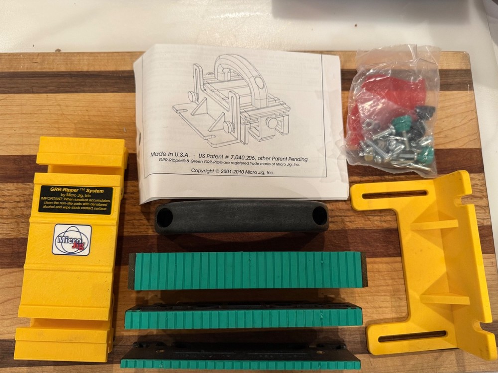 MICROJIG GRR-RIPPER 3D Pushblock System; Basic GR-100; Made in USA