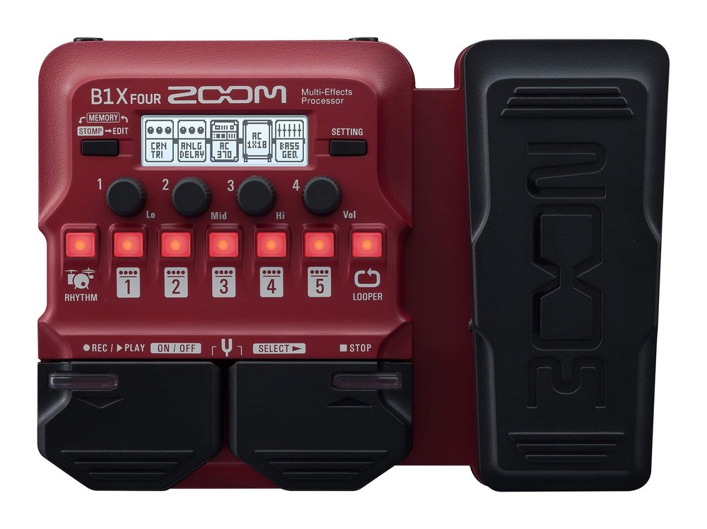 B1X FOUR Bass Multi-Effects Processor with Expression Pedal, With 70+ Built-in E