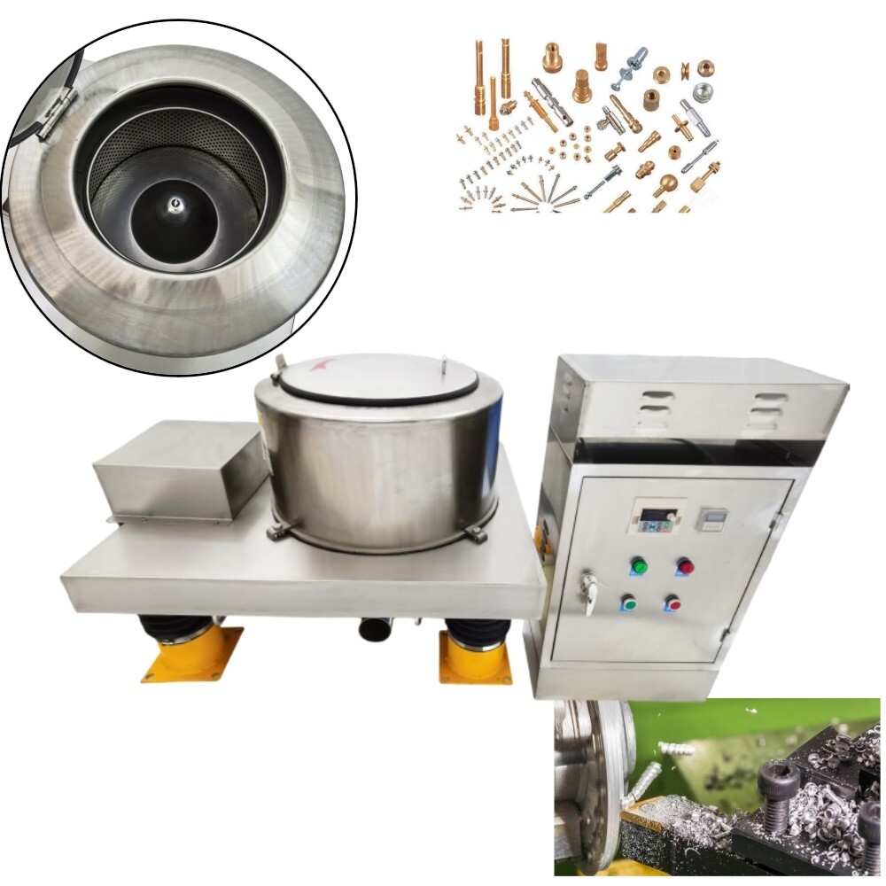 220V 1.5KW Industrial Hardware Solid Liquid Separator Iron Scrap Dehydrator