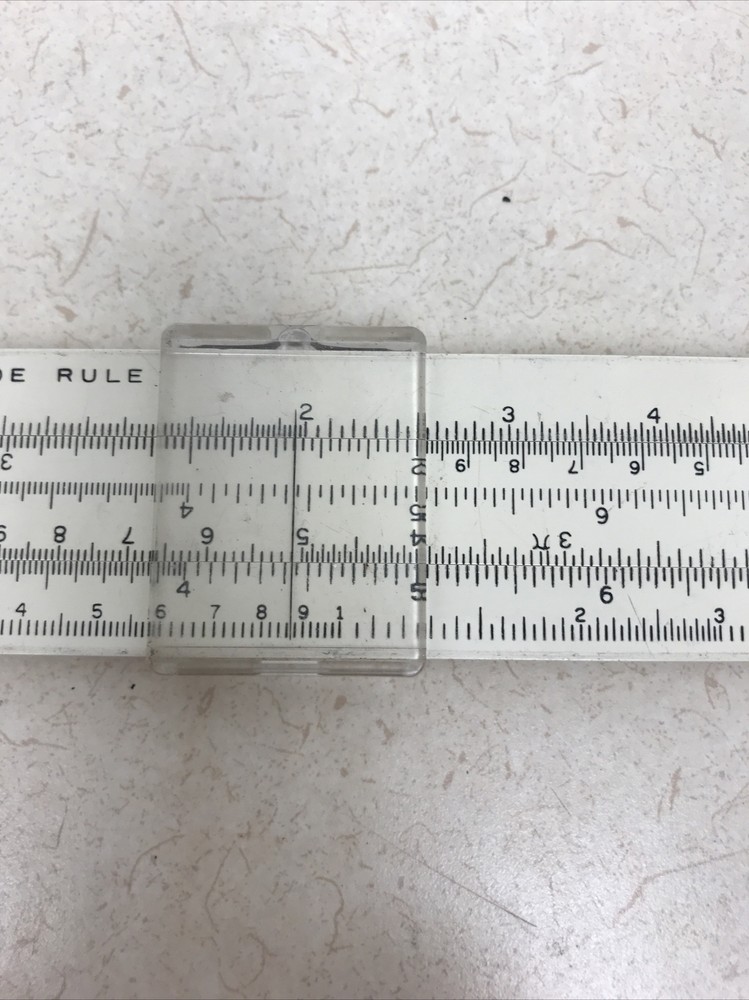 Vintage Slide Ruler Precision Sterling USA Tool Carpenter