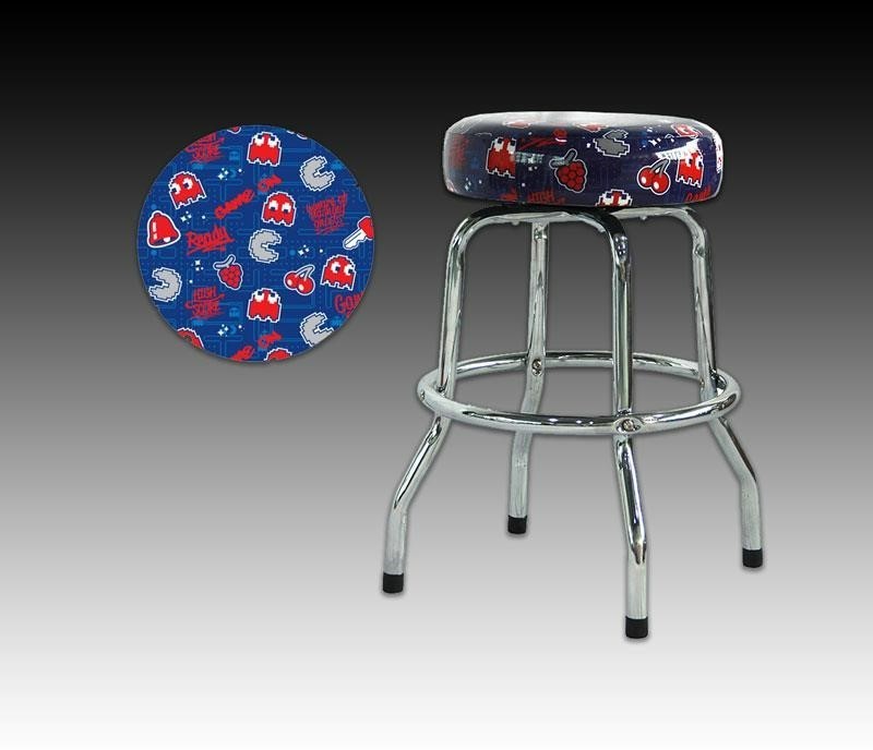 Pac Man Barstool - 19" Blue