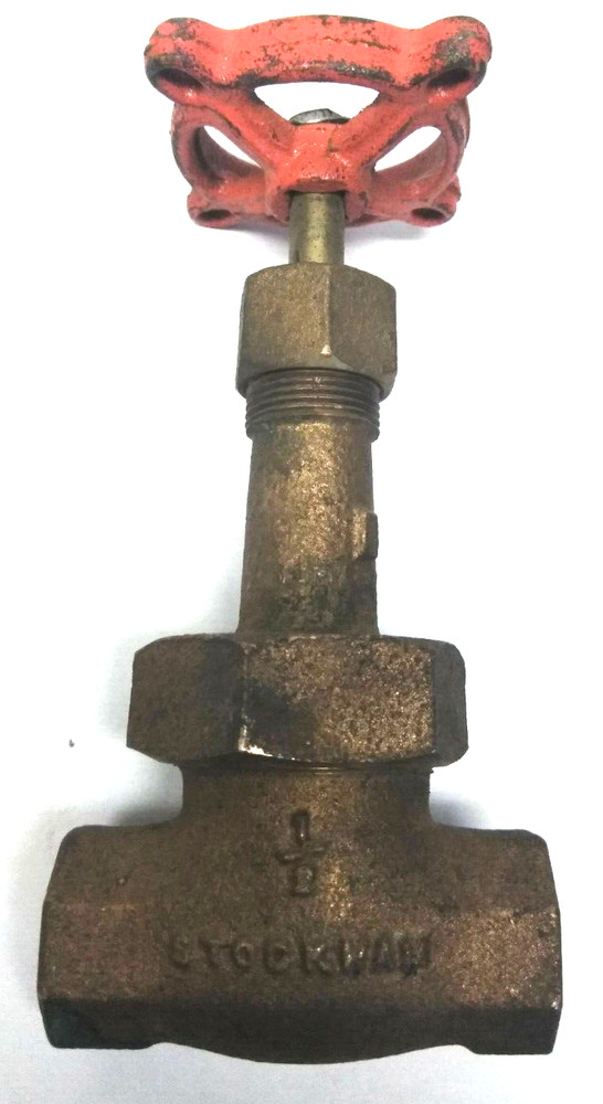 1 Brass Stockman 1/2" Ip Gate Hand Valve Fully Functioning