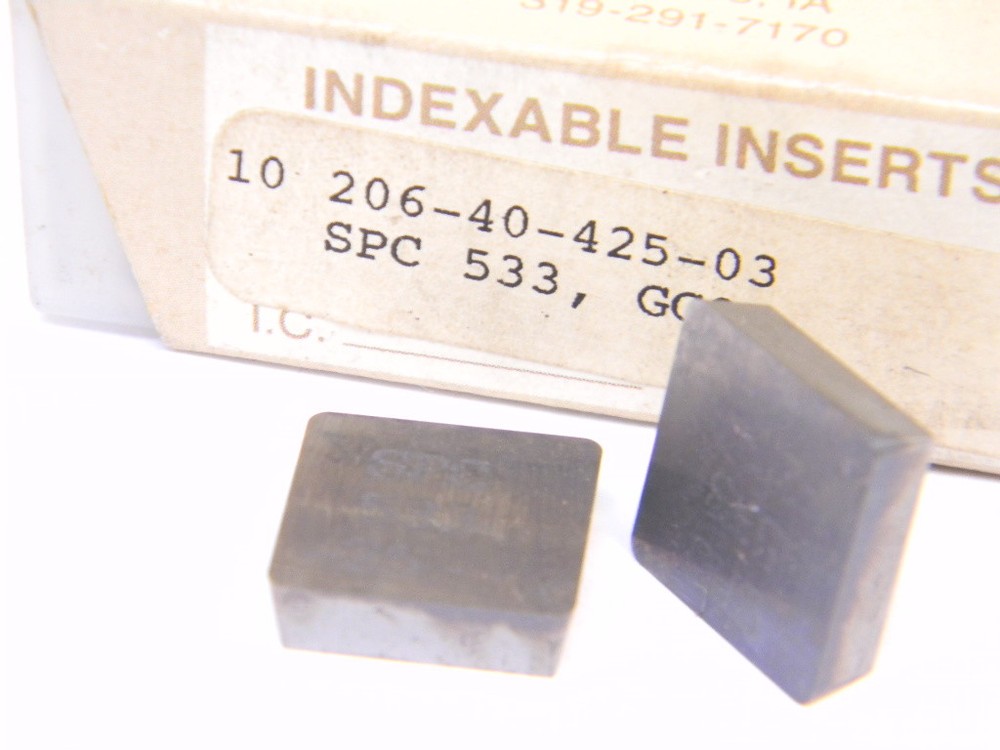 NEW SURPLUS 10PCS. PERFORMANCE CARBIDE  SPC 533  GRADE: GC25  CARBIDE INSERTS