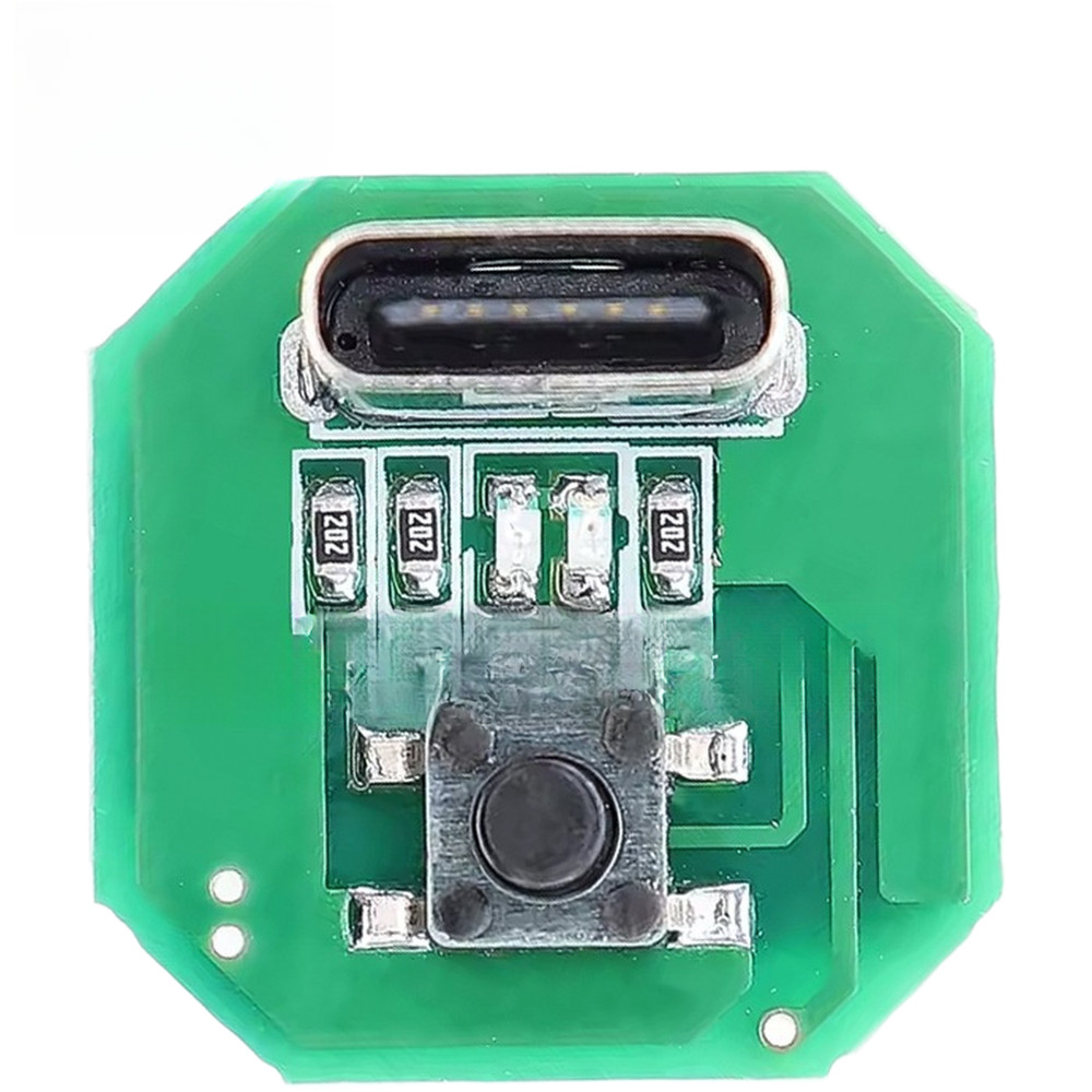 For 10W LED Flashlight Driver PCB Green Board Type C Charging Touch Function