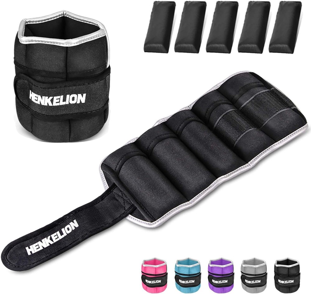 Comfortable Cotton Adjustable Ankle Weights - Improve Strength & Core Stability