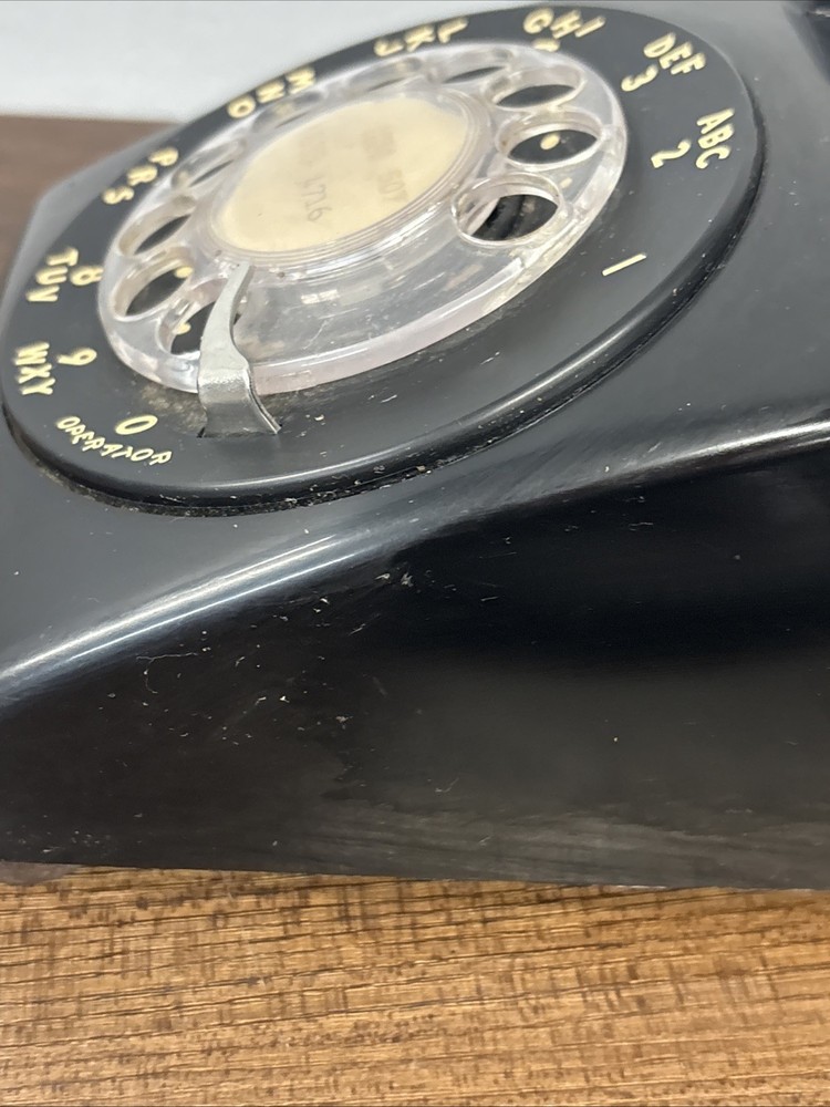 Vintage Bell System Black Rotary Phone, Untested