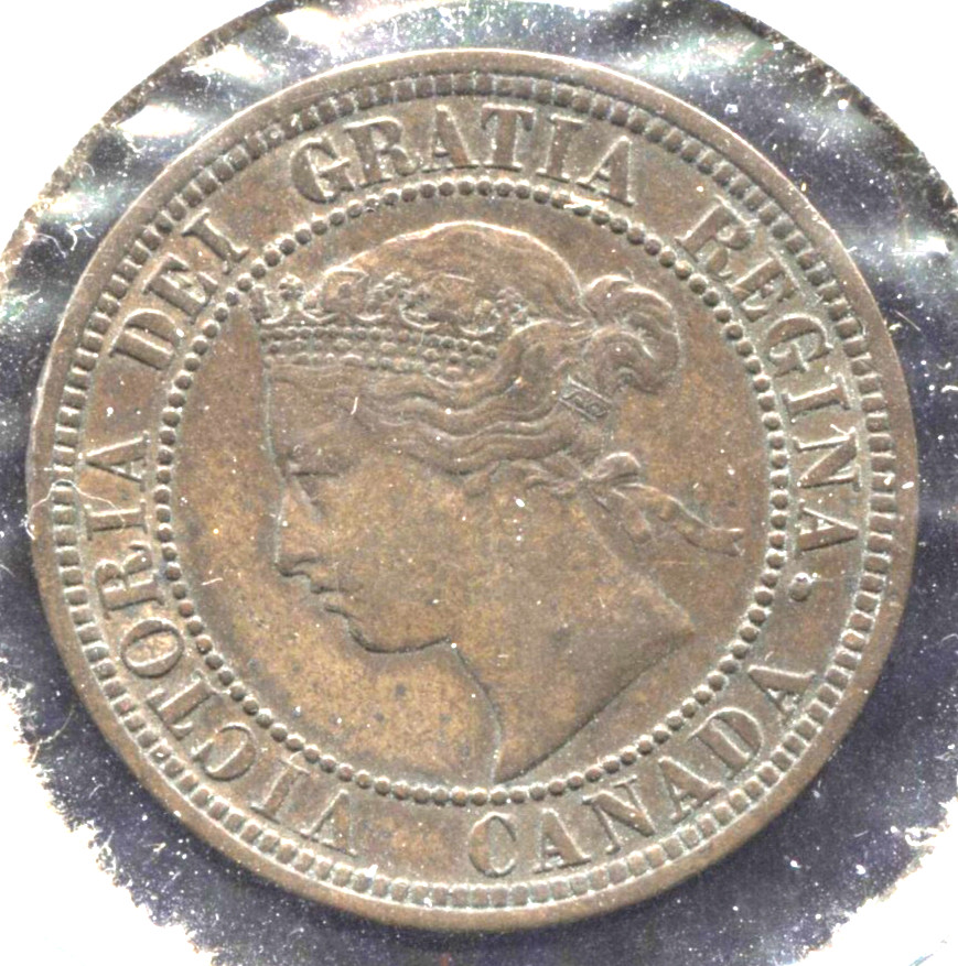 1876-H CANADA LARGE CENT