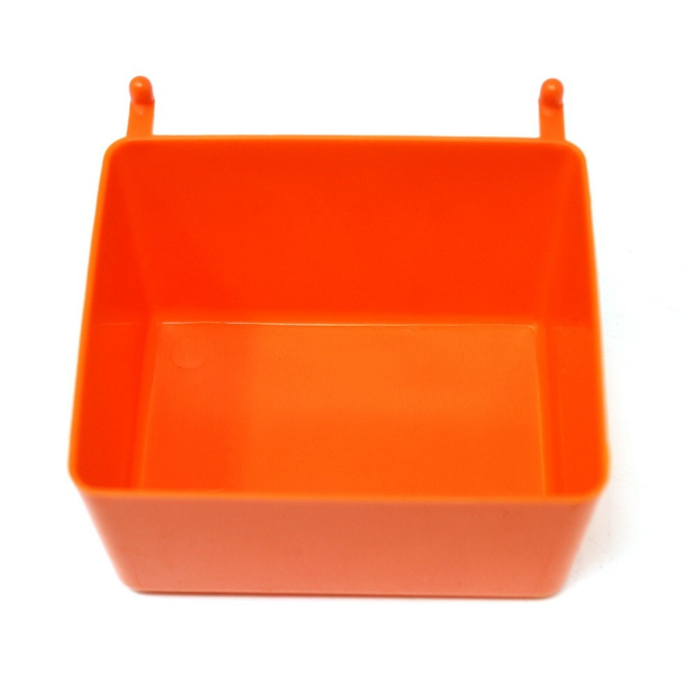 Small Plastic Orange Pegboard Storage/Part Bins, Multi-Pack Pricing JSP Brand
