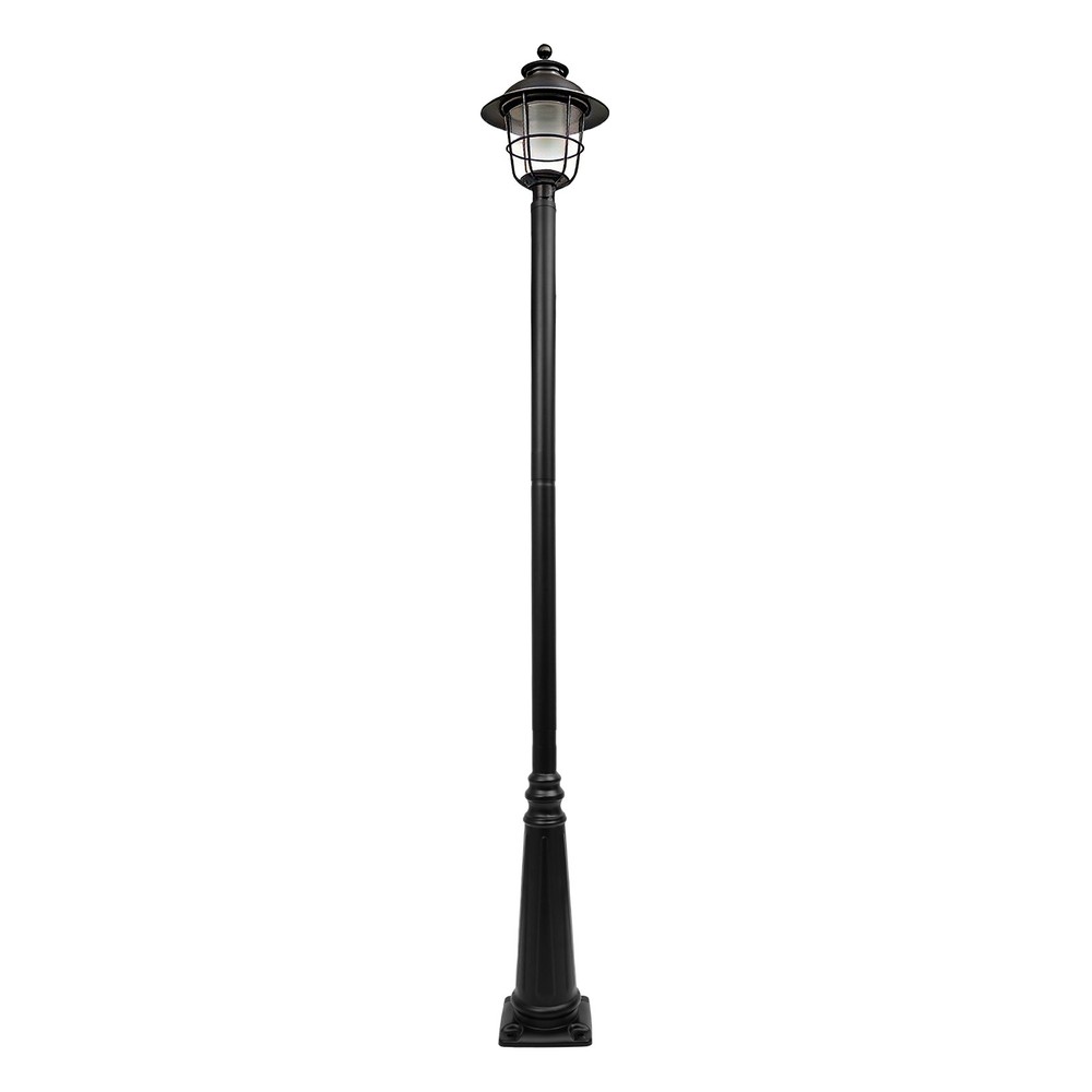 2.3 Meters Outdoor Split-type Light Post With Sturdy Ground Cage For Sidewalks