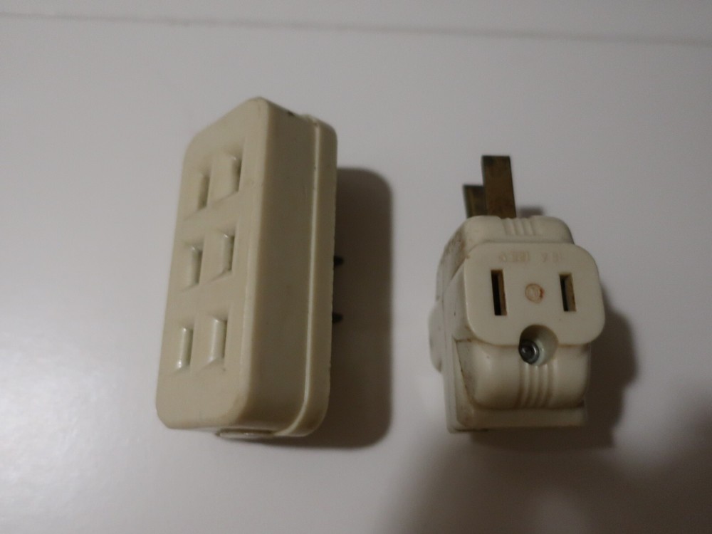 2 Vintage Multi-Plug Adapters