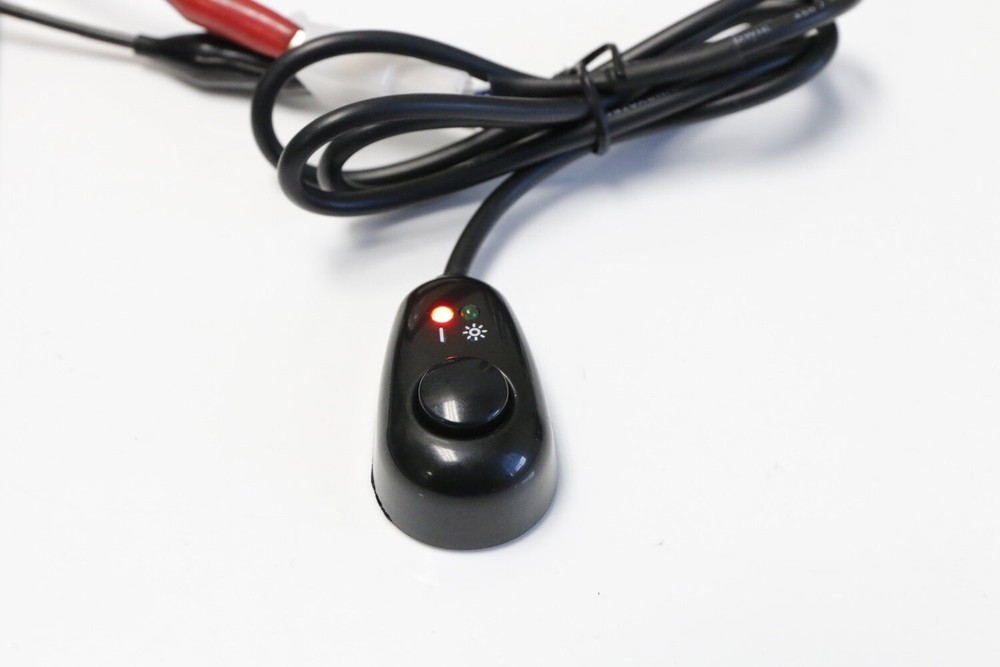 Water Drop Shape 12V Push Button Switch With Red/Green LED Indicator Lights US