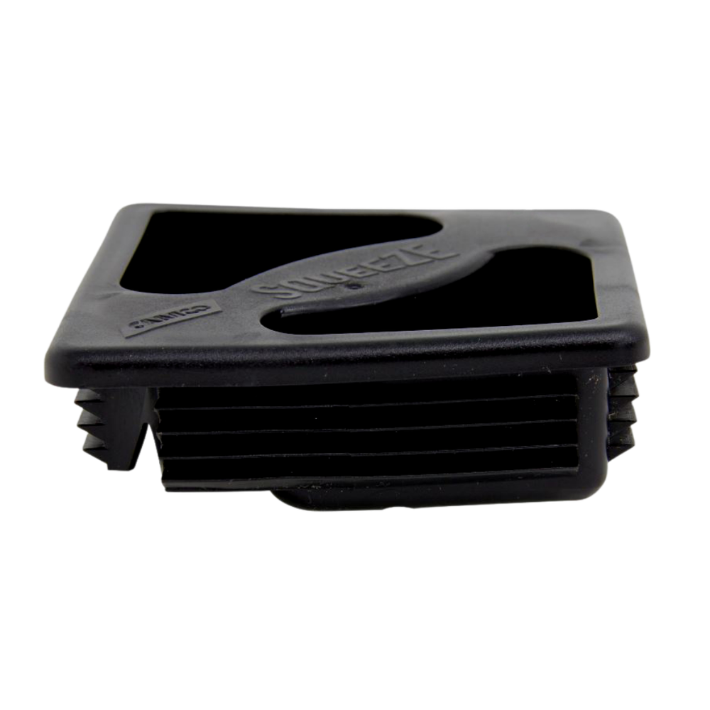 RV/Camper - 2 Squeeze Grip Locking Bumper Plug/Cap, 4" Square