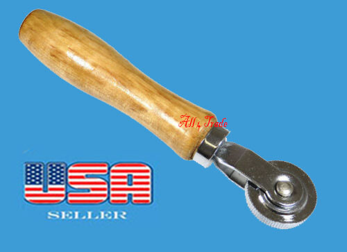 Tire Patch Stitcher wood handle, ball bearing roller