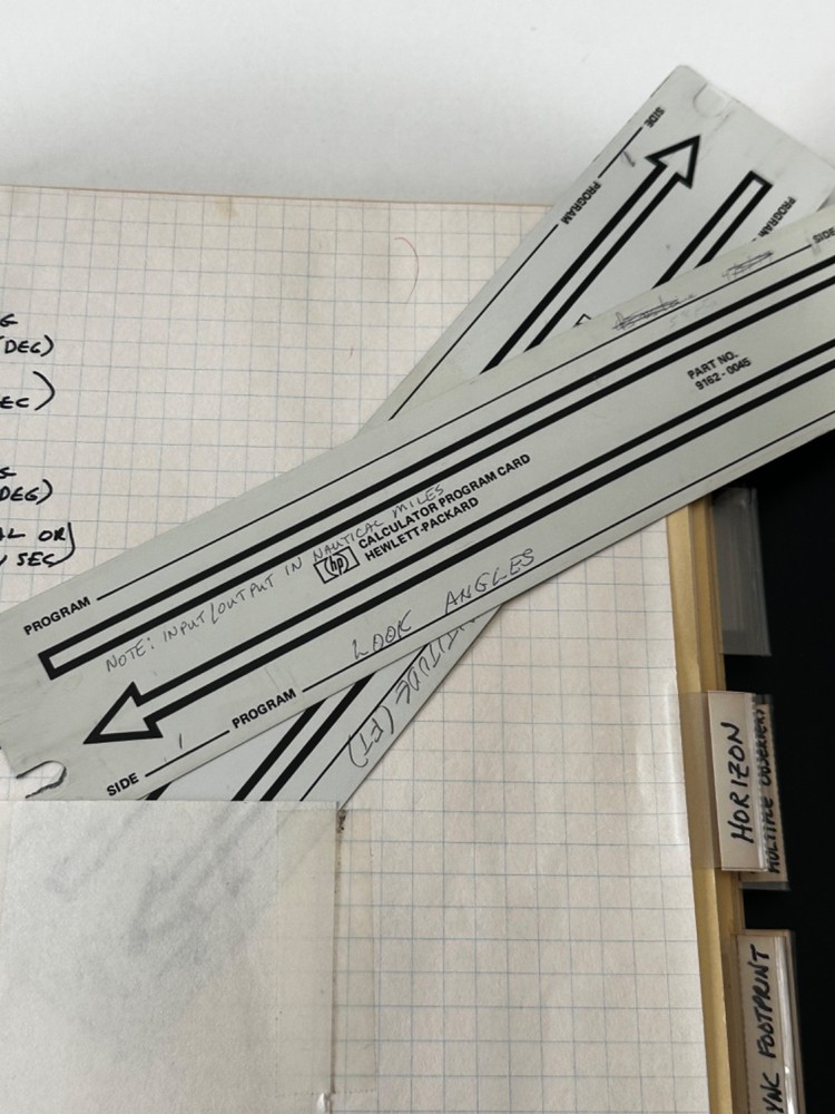 Satellite Tracking Antenna Trajectory Calculation Ephemera HP 9820 Program Notes