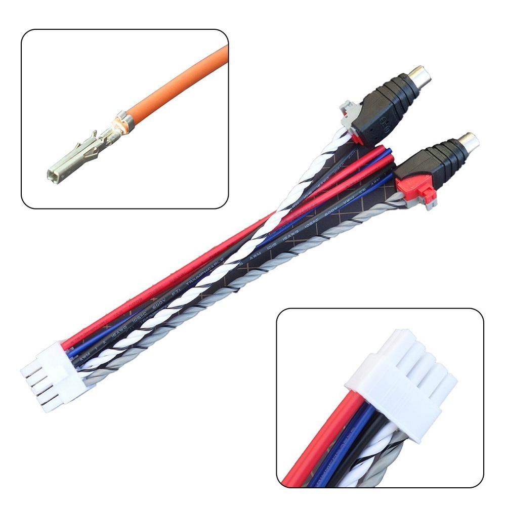 For Dual TBX10A Connector Power Input Wire Harness Simple Installation