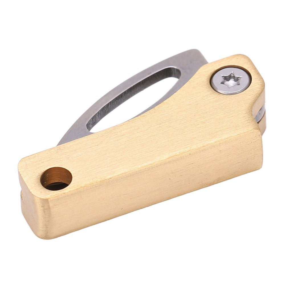 Brass Mini Knife Foldable Multifunction Keychain Tiny Knife For Package Openning