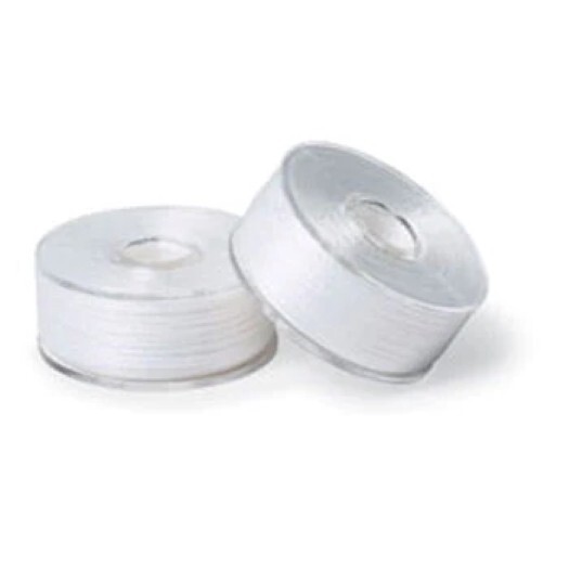 NEB 144ct Prewound Plastic Embroidery Bobbins White