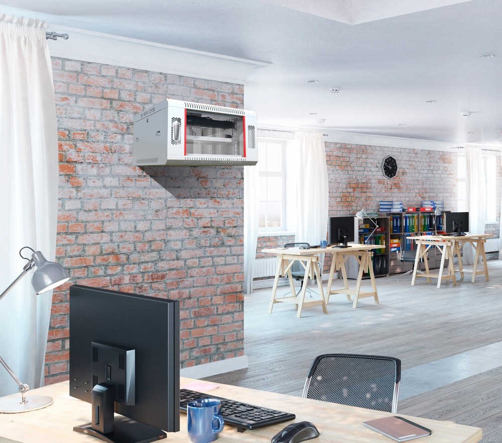 6U Sysracks Wall Mount IT Data Network Server Rack Cabinet Enclosure 18" Depth