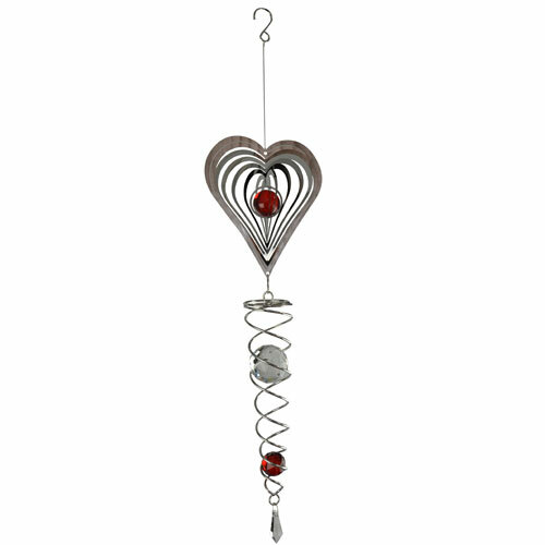 3D Stainless Steel Heart Shaped Suncatcher
