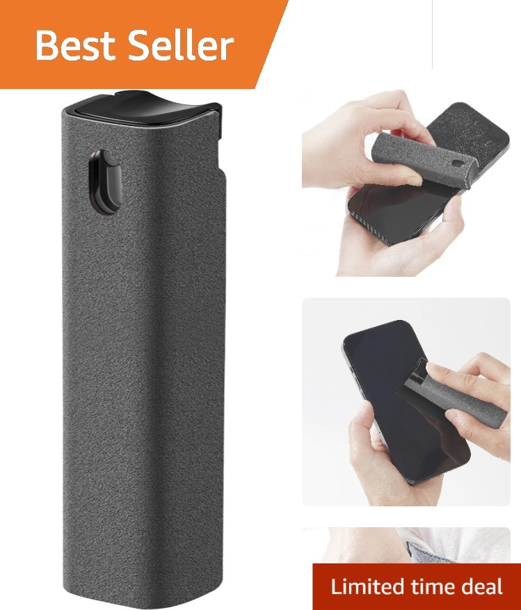Efficient Screen Cleaner Spray with Microfiber Cloth - Perfect for Electronics!