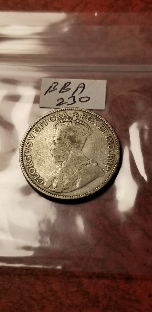 1915 Canada 25 Cents Silver Coin Idbba3.
