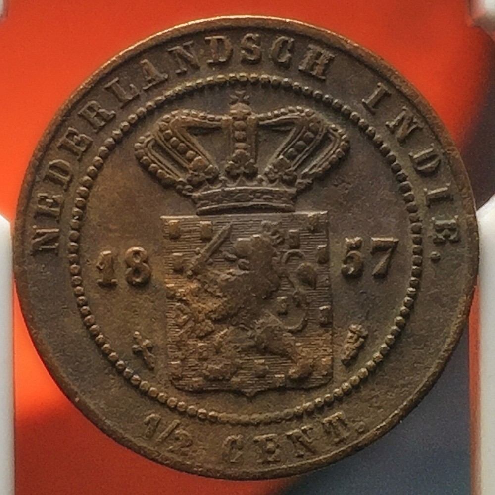 NETHERLANDS INDIES 1857 1/2 CENT KM306