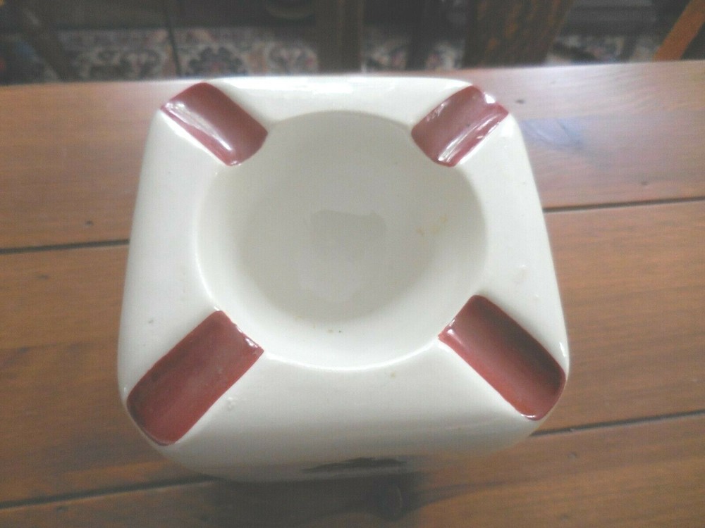 Leopold Brugerolle ceramic Ashtray, Playing Cards