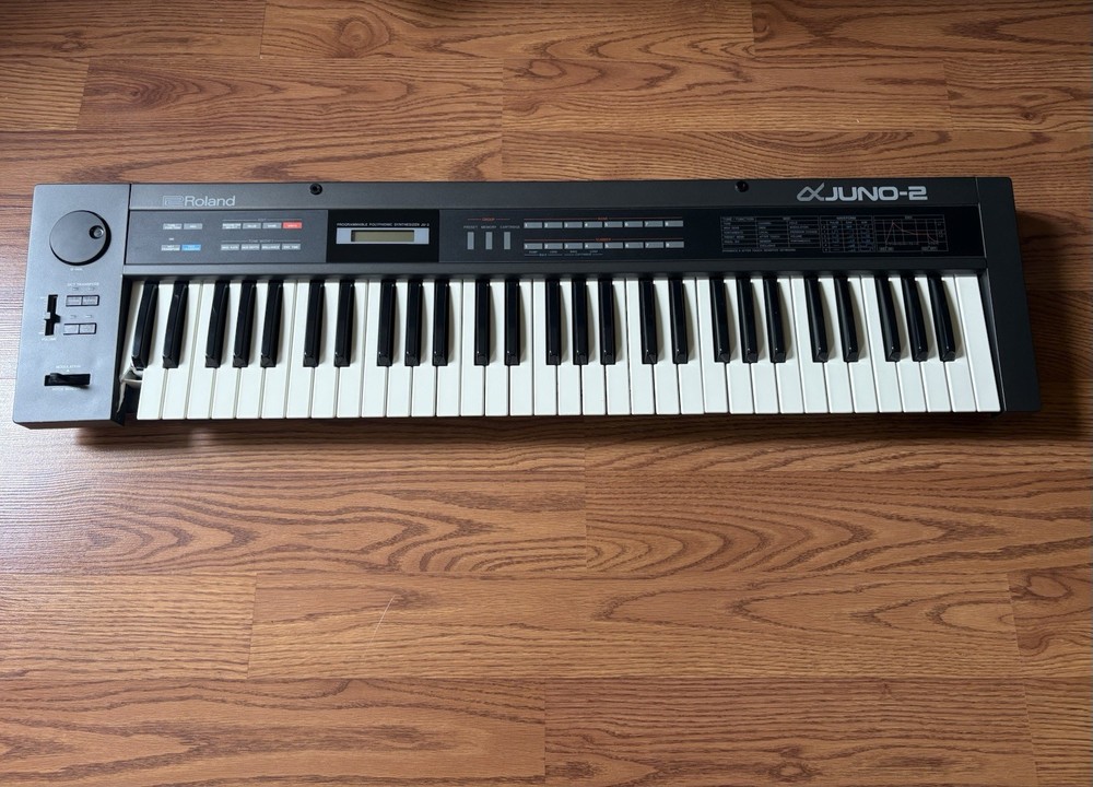 Roland Alpha Juno-2 w/ Manual & Stand – Classic Sound – Read Issues