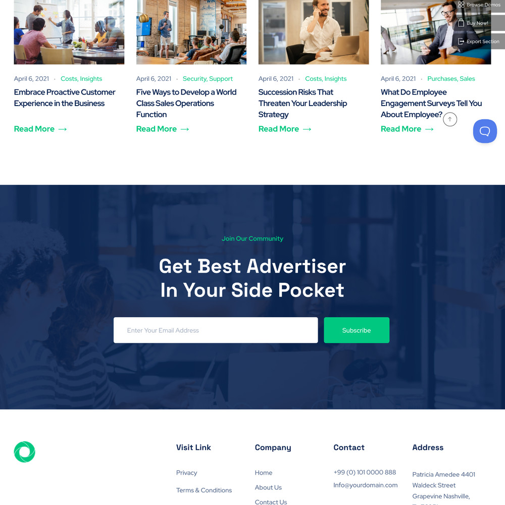 IT Service Website Design with Free VPS Web Hosting and Installation