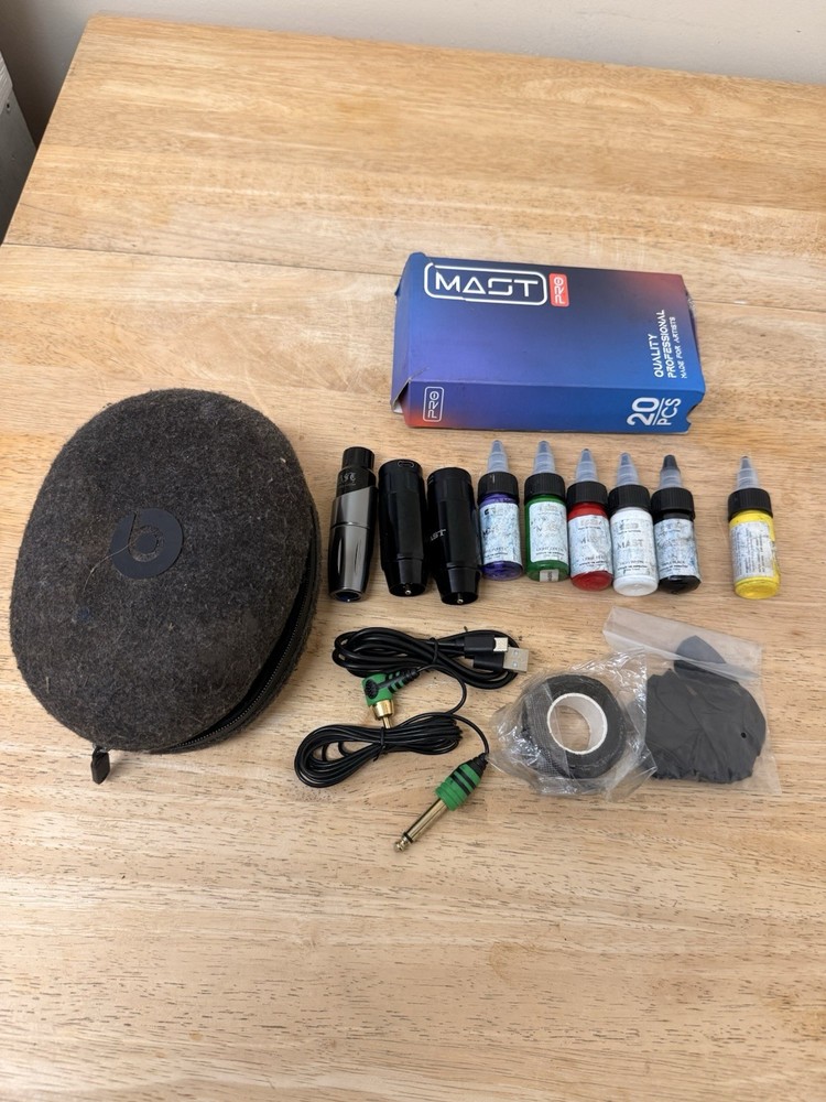 Mast Tour Wireless Tattoo Gun Machine Kit