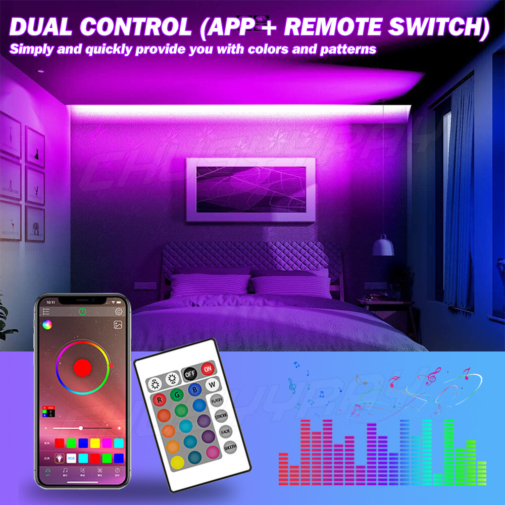 Pool Table Bumper LED RGB Color Changing Light Remote Control