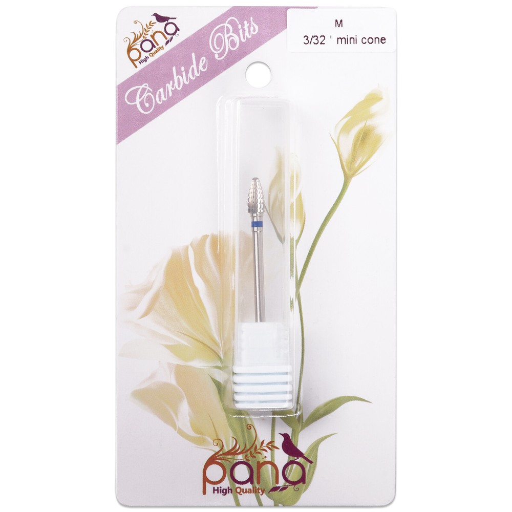 Professional Silver Mini Cone Safety Carbide Nail Drill Bit Medium Grit