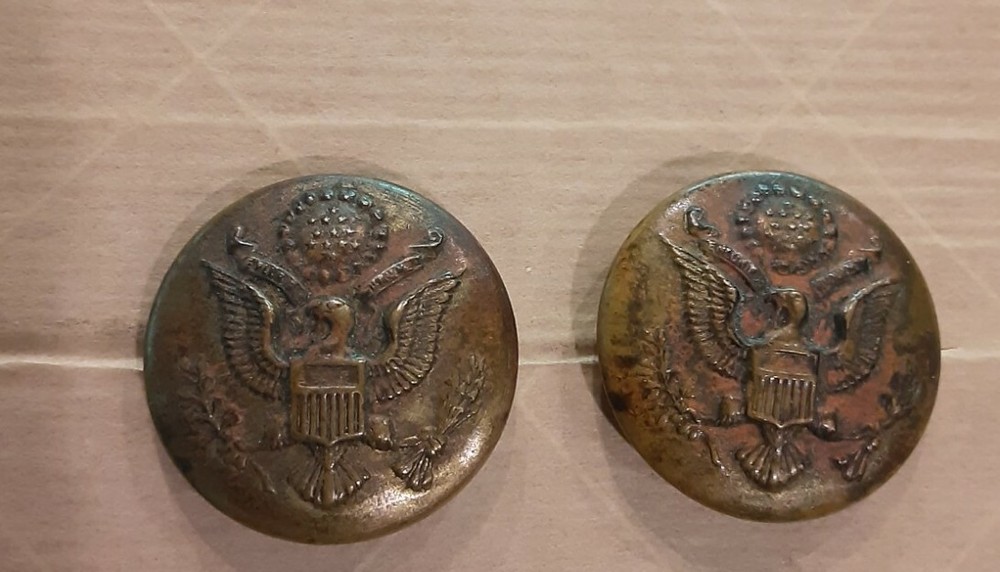 vintage uniform buttons