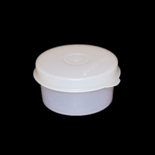 Tupperware Bagel Keeper with Smidget Round Lunch Container Red & Sheer