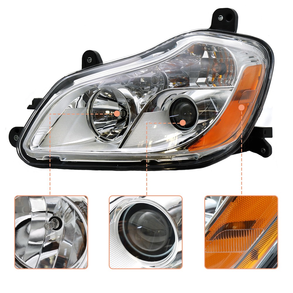 Left Driver Side Headlight Assembly Halogen Kenworth T680 2013-2021