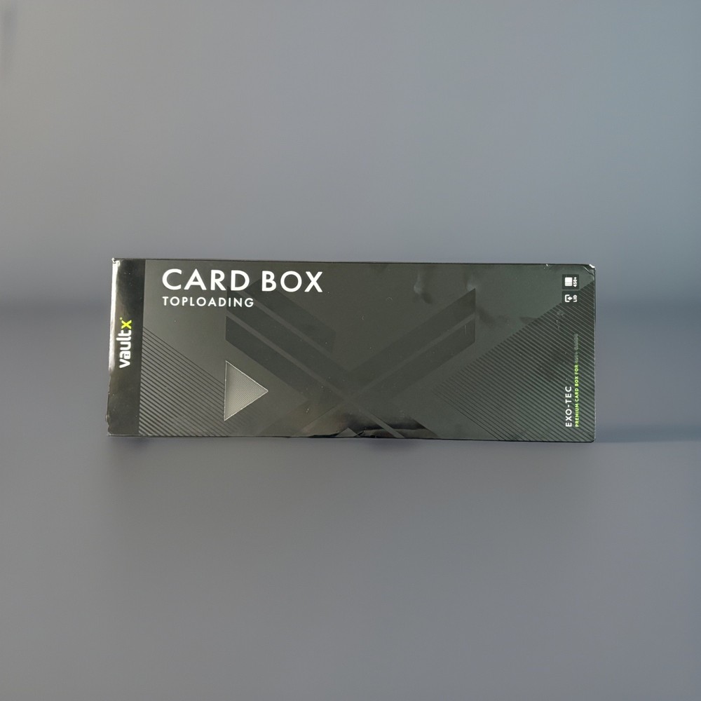 Vault X Exo-Tec® Card Box 450+ Card Storage (Midnight Black)